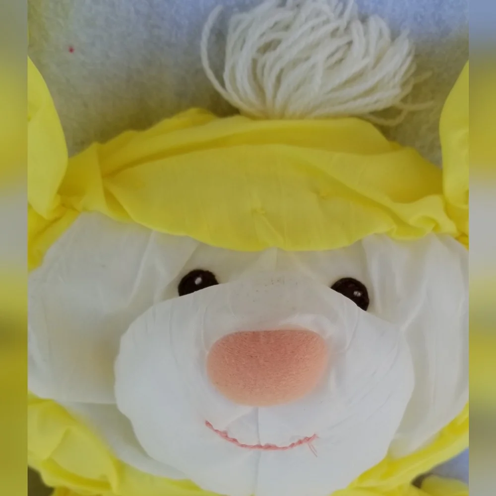 Fisher Price Puffalump vintage yellow lamb? Soft Squishy Easter Spring